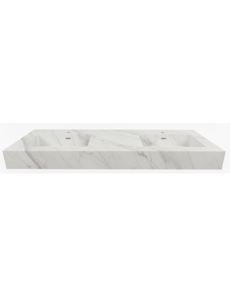 Double vasque suspendue - Mate - CALACATTA