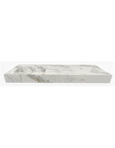 Double vasque suspendue - Mate - PRALINE