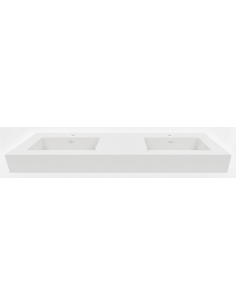 Double vasque suspendue - Mate - WHITE