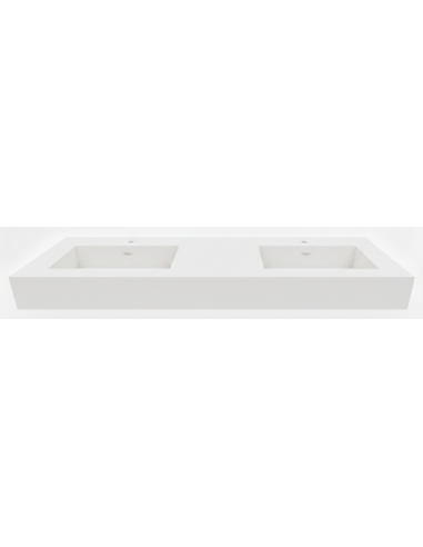 Double vasque suspendue - Mate - WHITE