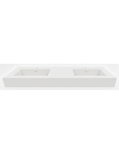 Double vasque suspendue - Mate - WHITE