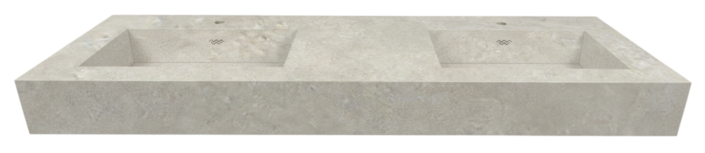 Double vasque suspendue - Desert