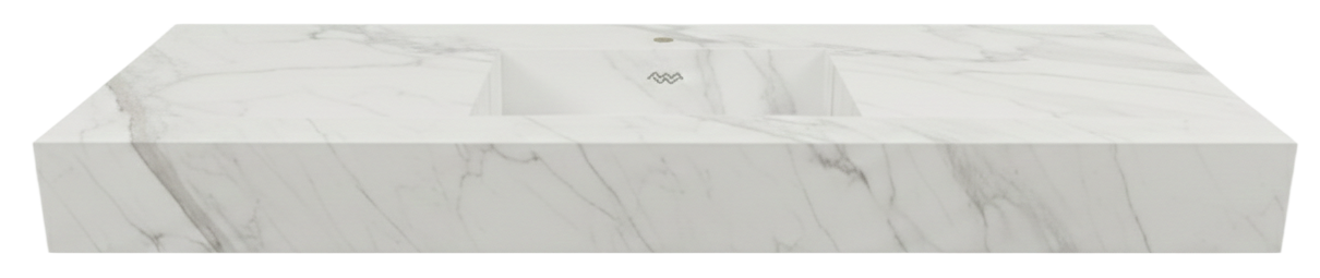 Simple vasque suspendue - Calacatta