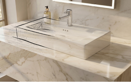 Bathroom vanity top